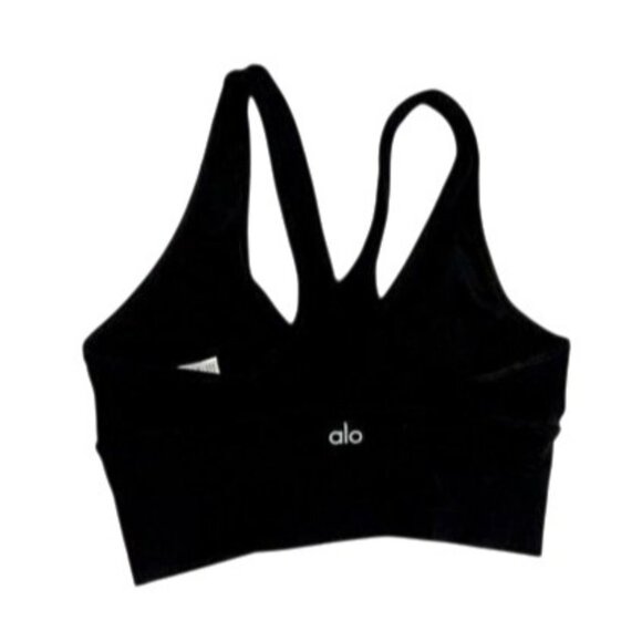 ALO Yoga Wild Thing Sports Bra in Black - Picture 4 of 4